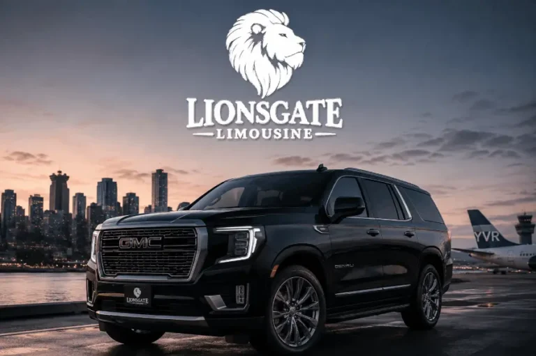 Luxury black SUV limo service in Vancouver at YVR Airport