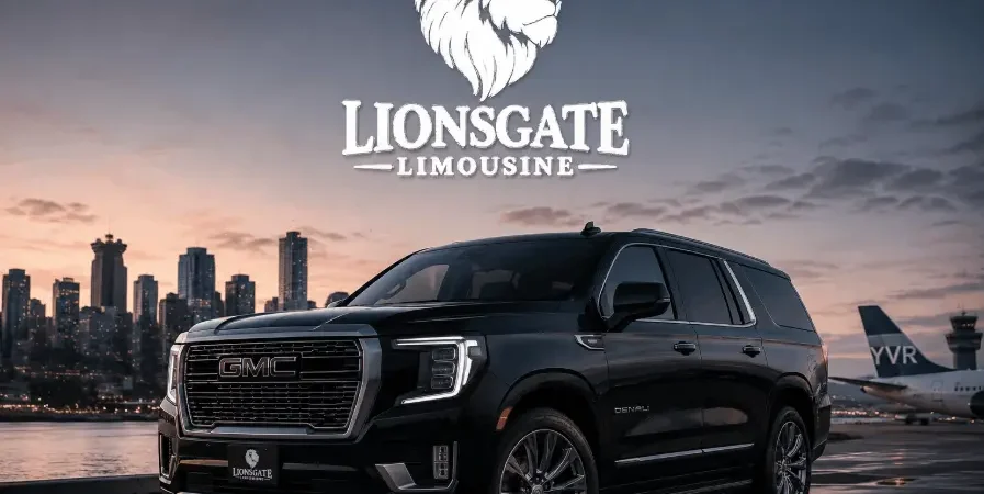 Luxury black SUV limo service in Vancouver at YVR Airport