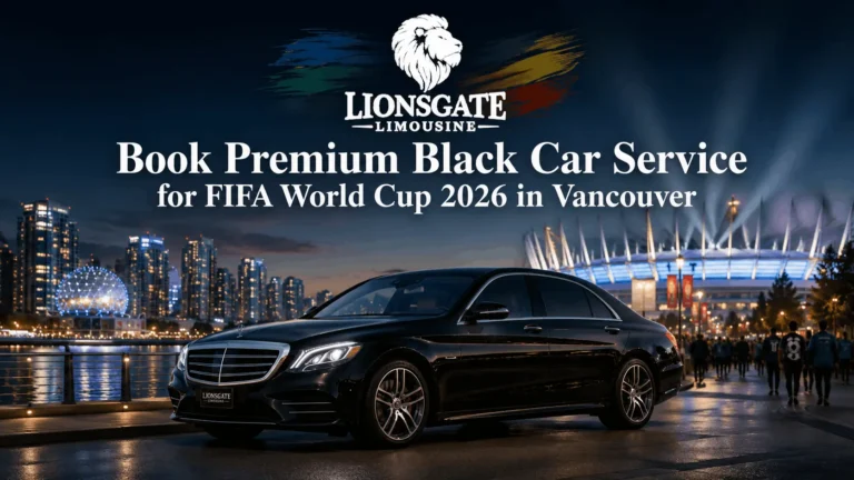 Book premium black car service for FIFA World Cup 2026 in Vancouver with Lionsgate Limousine