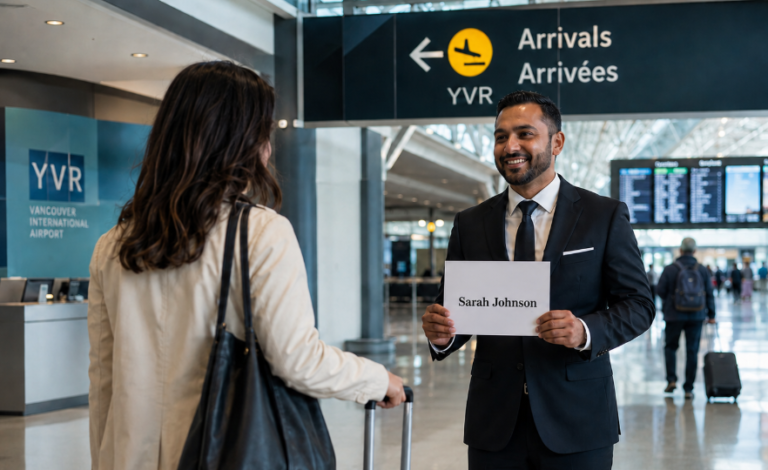 Warm welcome at Vancouver airport