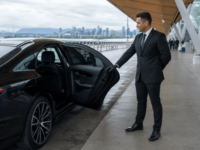 airport chauffeur service scene in delta